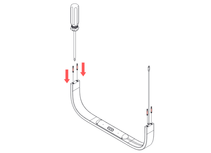 Mounting the monitor arc