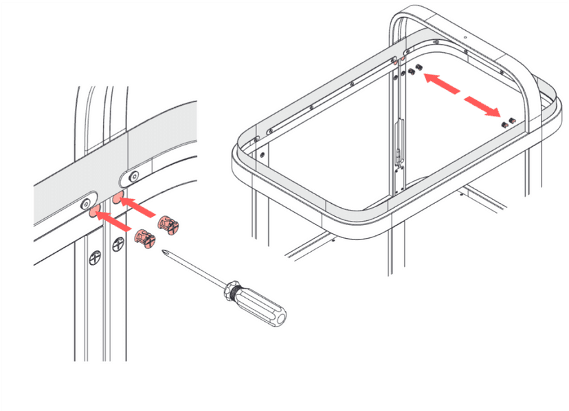 Mounting the monitor arc