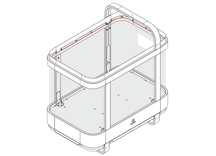 Attaching the crib mesh