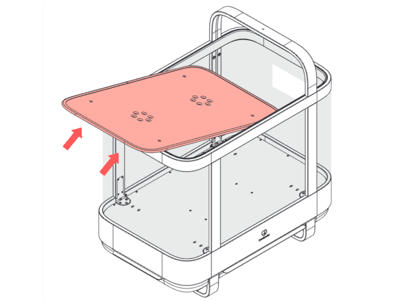 Attaching the crib mesh