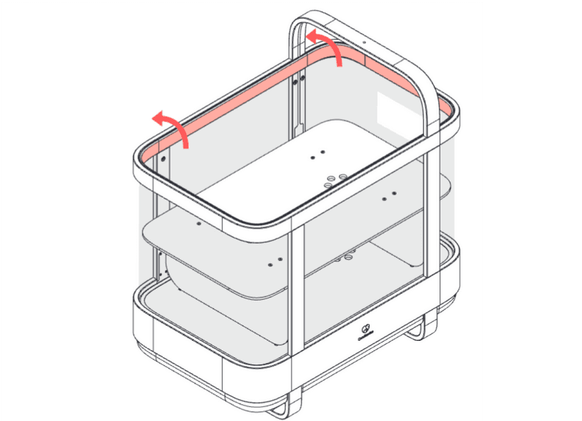 Assembling the bassinet