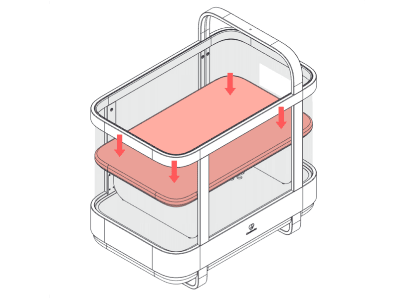 Assembling the bassinet