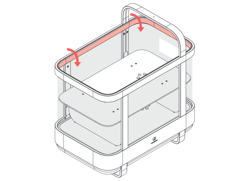 Assembling the bassinet