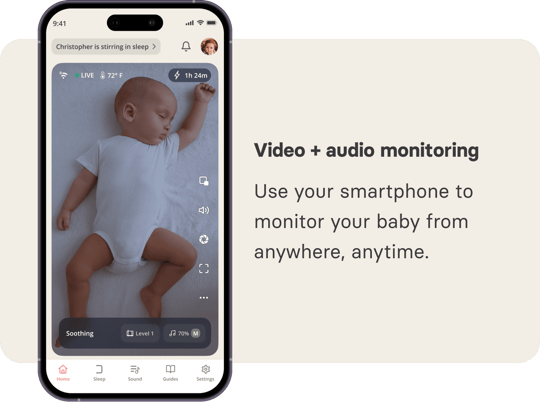 Cradlewise smart bassinet app