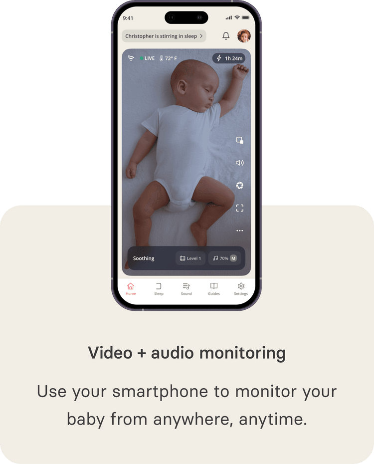 Cradlewise smart bassinet app