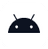 An icon representing the Android logo, indicating compatibility with Android devices.