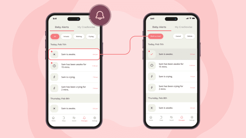 Cradlewise is making your life even easier with our new-and-improved Baby Alerts