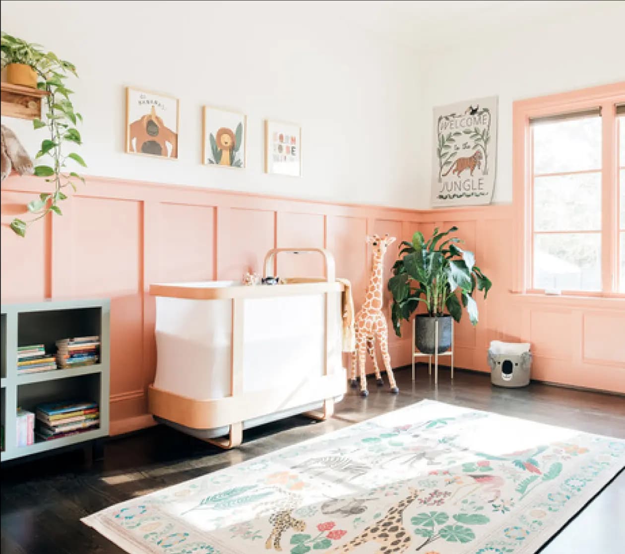 Modern nursery featuring the Cradlewise crib