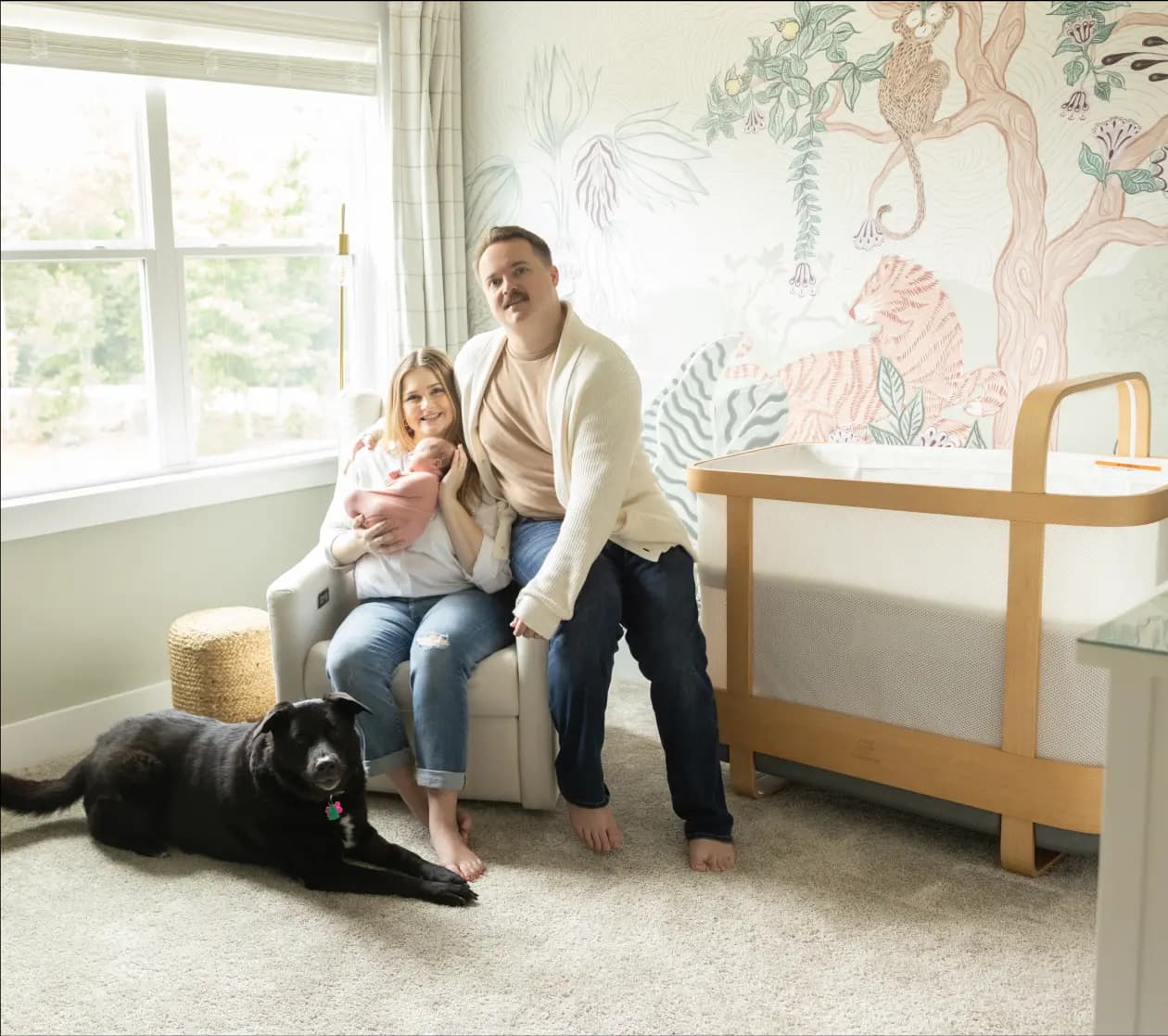 Cozy nursery featuring the Cradlewise crib