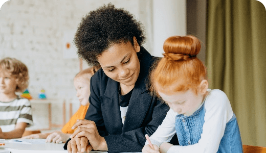 Educators family with a Cradlewise smart crib